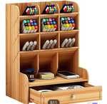 Organizador de madera para escritorio