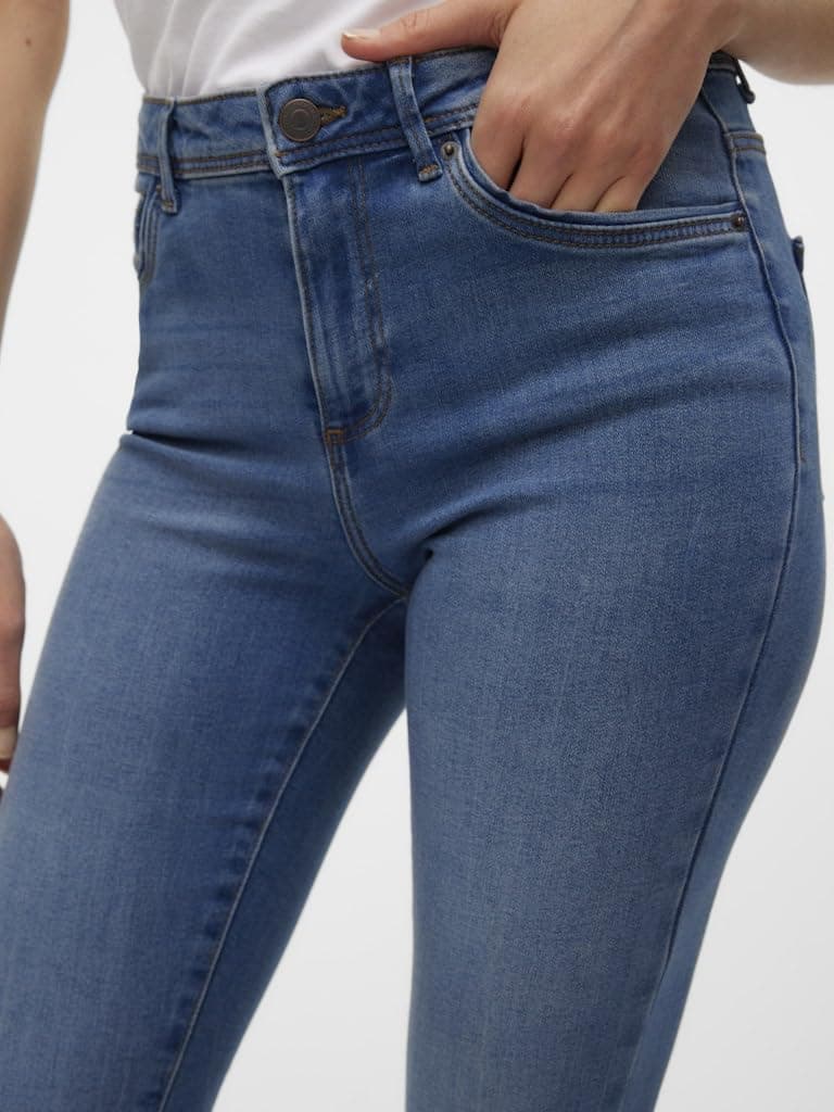 Vero Moda Vmtanya Mr S Piping Jeans Vi349 Ga Noos - Vaqueros Skinny Mujer. Tallas: L/30L, XL/32L, M/34L, S/34L