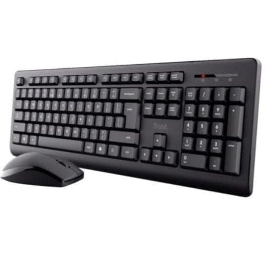 Trust Primo Wireless Deskset Pack Teclado y Ratón Inalámbricos Negro