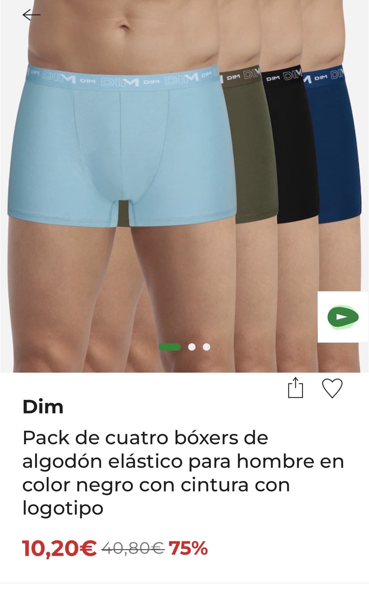 Pack 4 bóxers DIM