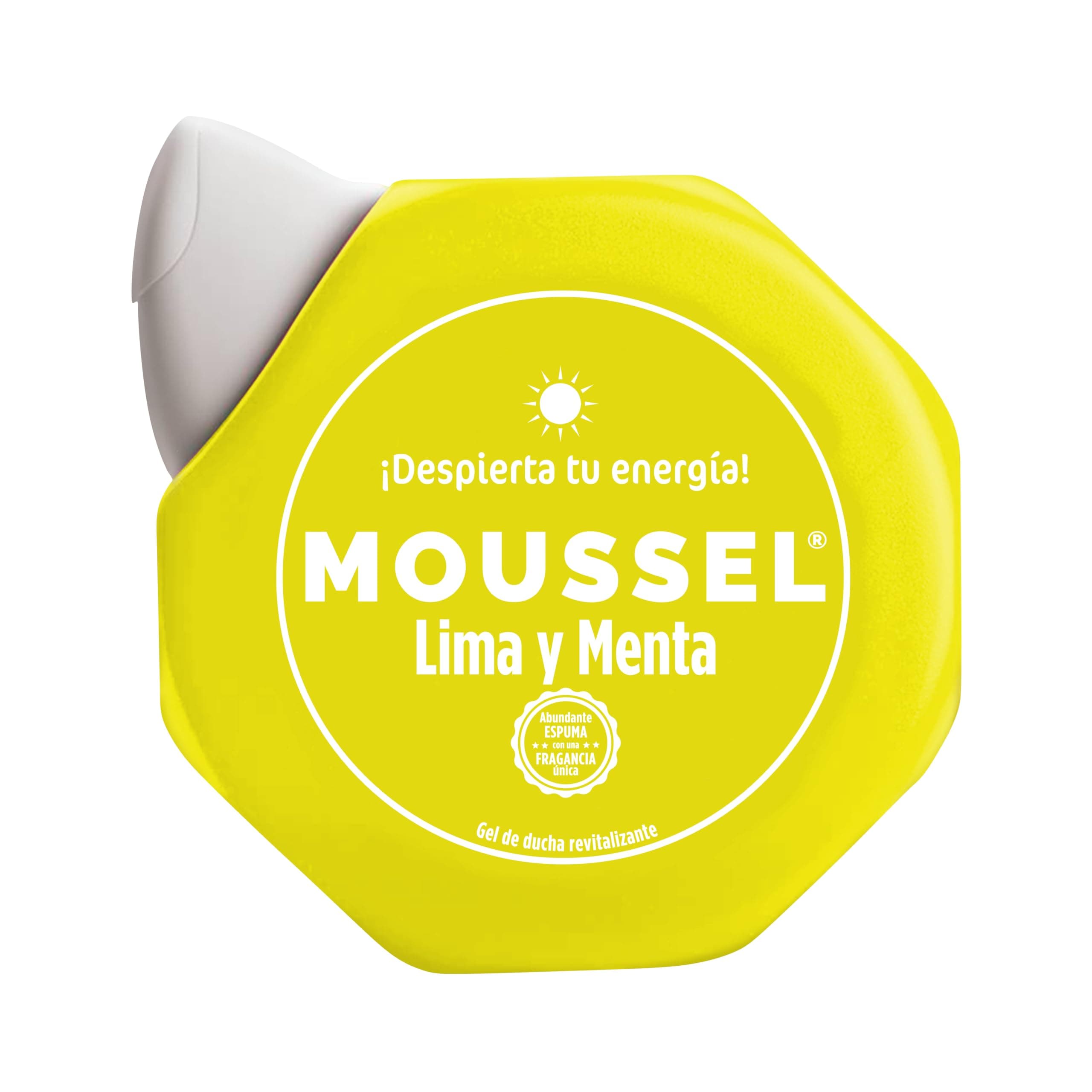 Moussel Gel de Ducha Revitalizante, con Lima y Menta, 650 ml