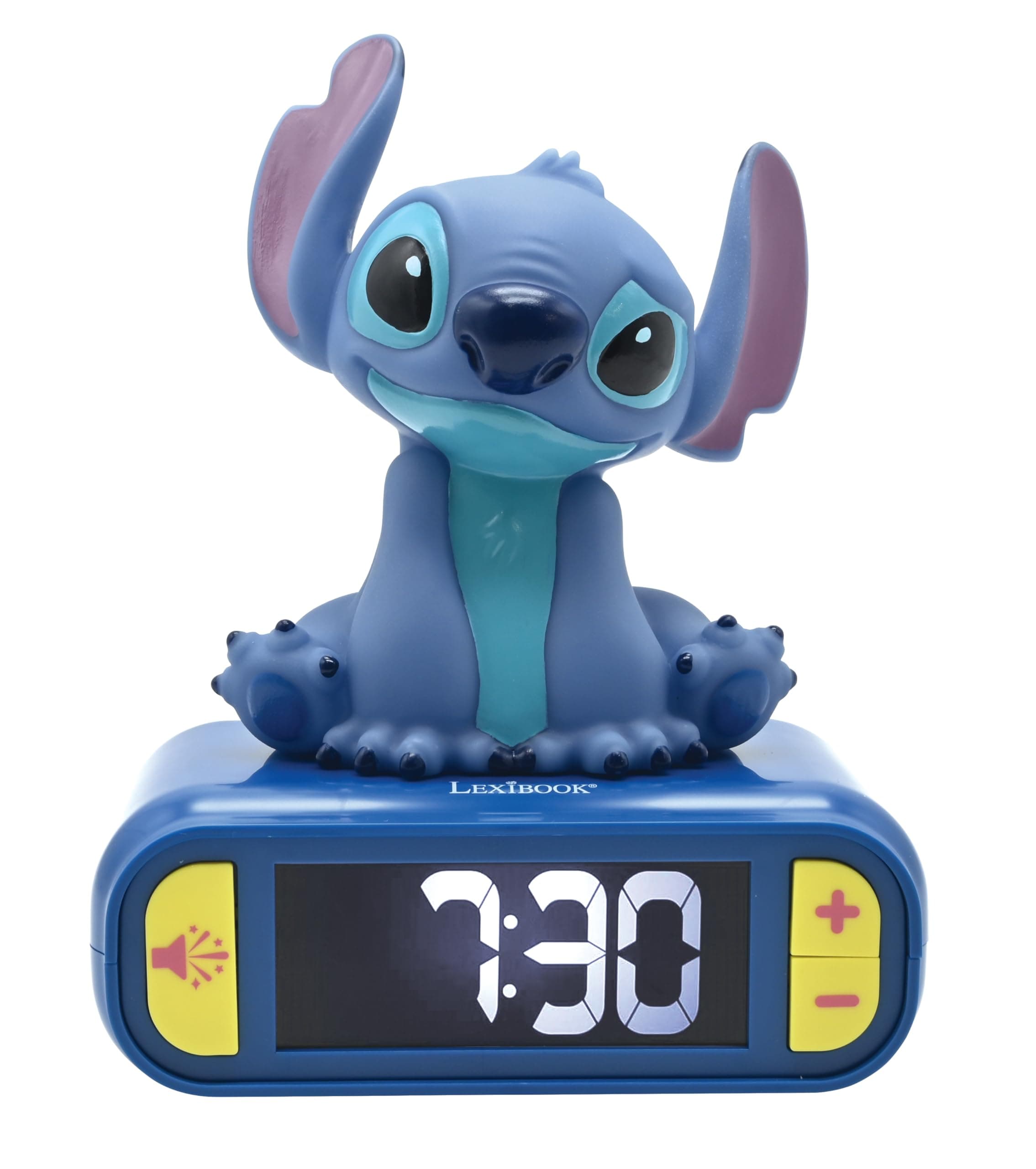 LEXIBOOK, Stitch Reloj Despertador Luz Nocturna, RL800D