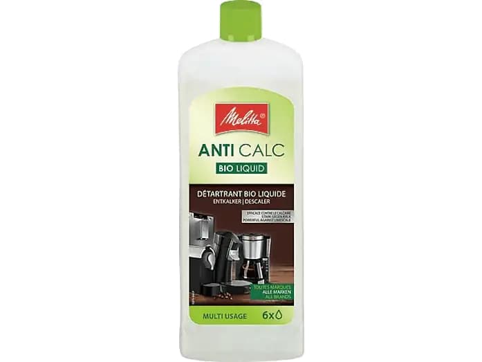 Descalcificador muliusos para cafeteras - Melitta Anti Calc Bio Liquid, 250 ml, Para cafeteras y hervidores