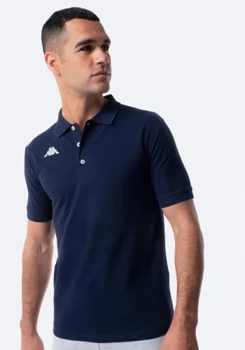 Polo manga corta con bordado de Hombre KAPPA, 100% algodón, tallas de la S a XL