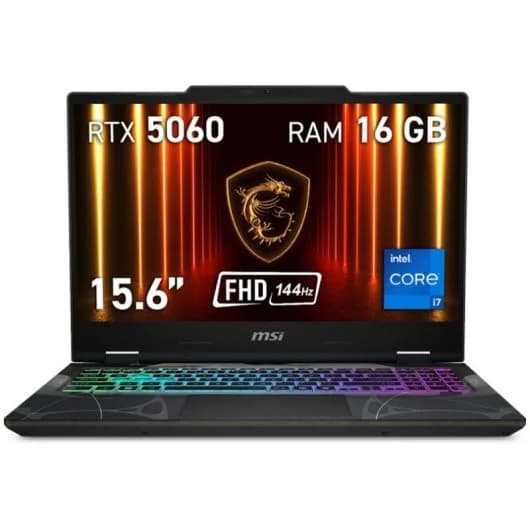 Portátil MSI Cyborg 15 B13WFKG-687XES 15.6" Intel Core i7-13620H 16GB 1TB RTX 5060 8GB FreeDOS