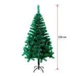 Gerimport Árbol de Navidad 1000 Puntas Verde 240 Cm - Estilo Navideño - PVC y Acero - Fácil Montaje