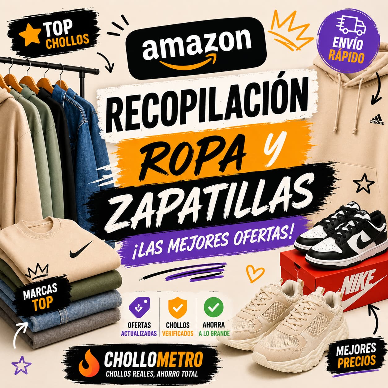 Recopilación de ropa y zapatillas (tallas Sueltas)