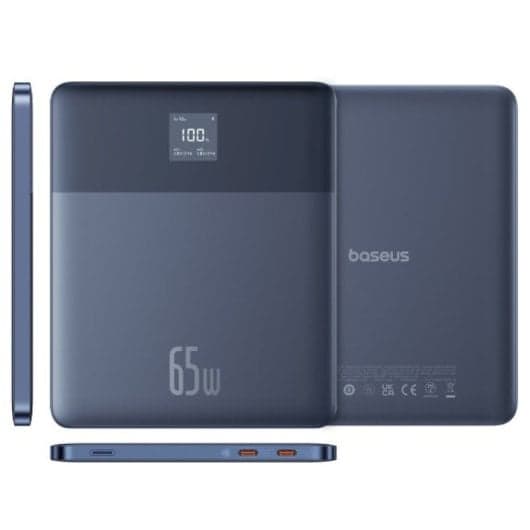 Baseus Blade2 PowerBank Cargador para Portátil 65W USB-C 12000mAh Display LED Negro o blanco