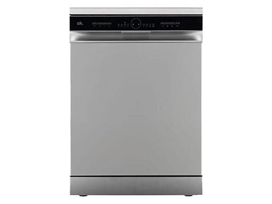 Lavavajillas - ok. ODW 6071-1 E FS S, 13 Servicios, 6 Programas, 59.8 cm Ancho, 11l por Ciclo, Plata