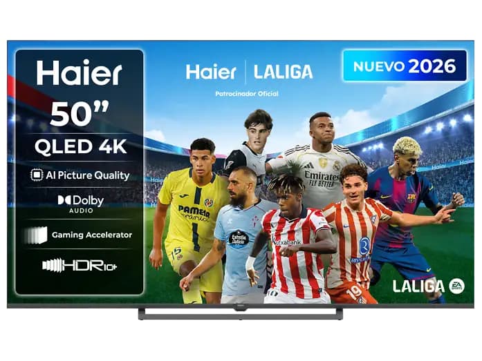 TV QLED 50" - Haier S80G Series H50S80GUX, QLED 4K HDR10, Google TV, AI Picture Quality, Gaming 120Hz