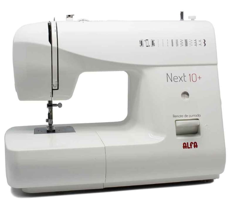 Máquina de coser - Alfa NEXT 10+, 12 puntadas, Luz Led