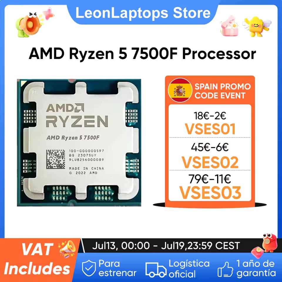 PROCESADOR AMD Ryzen 5 7500F