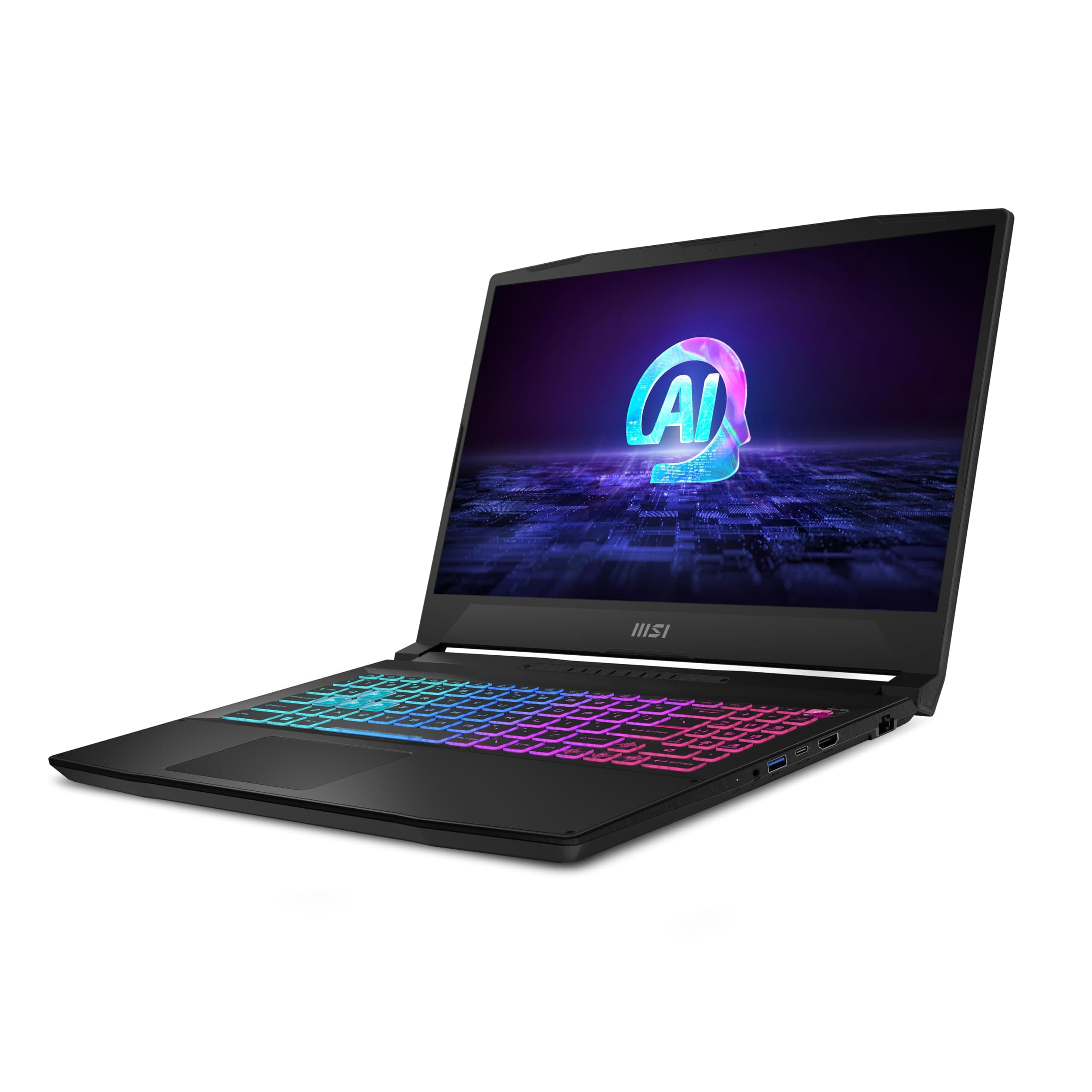 MSI Katana A15 AI B8VF-610XES - Ordenador portátil 15.6" (Ryzen 7 8845HS, RTX 4060, RAM 16Gb, 1TB SSD, Free Dos), Negro, Teclado QWERTY ES