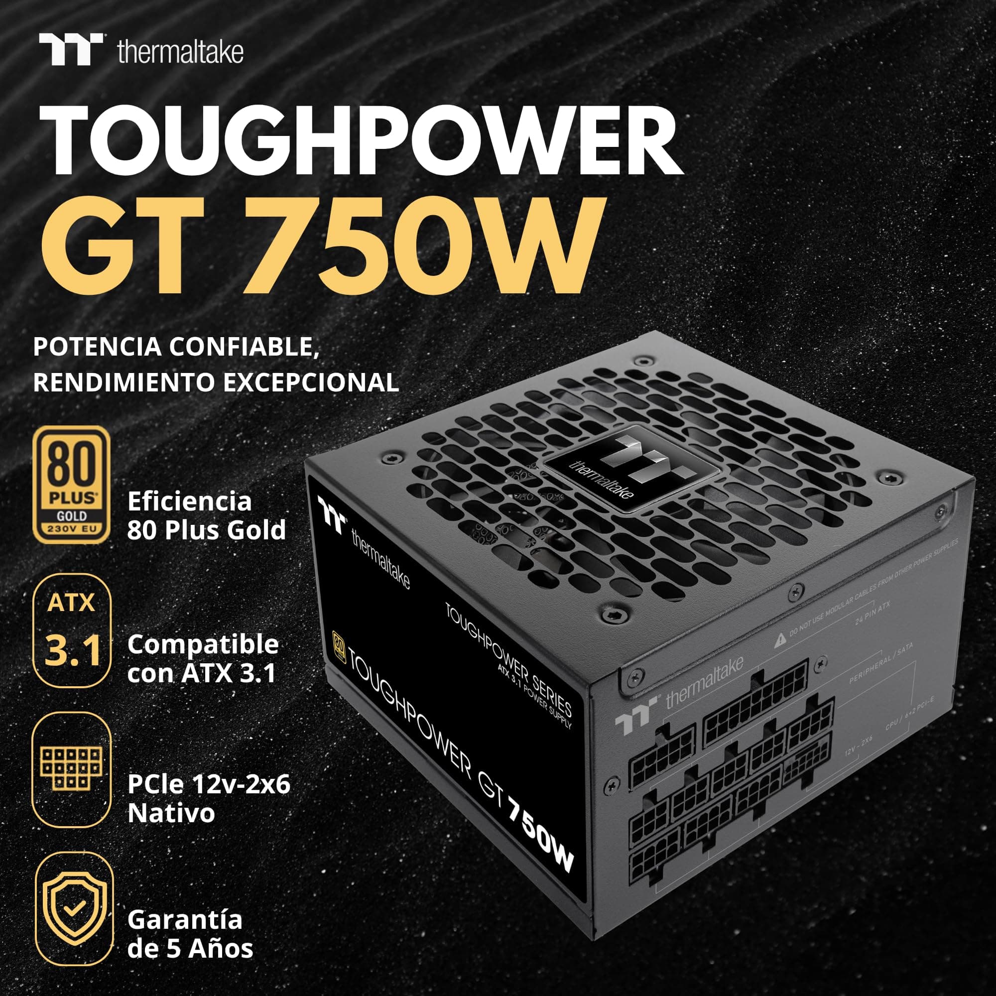 Fuente de alimentación Thermaltake Toughpower GT 750W