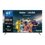 TV LED 108 cm (43") Haier H43K800UX K80 Series, UHD 4K, Smart Google TV, HDR10 [También en Amazon]