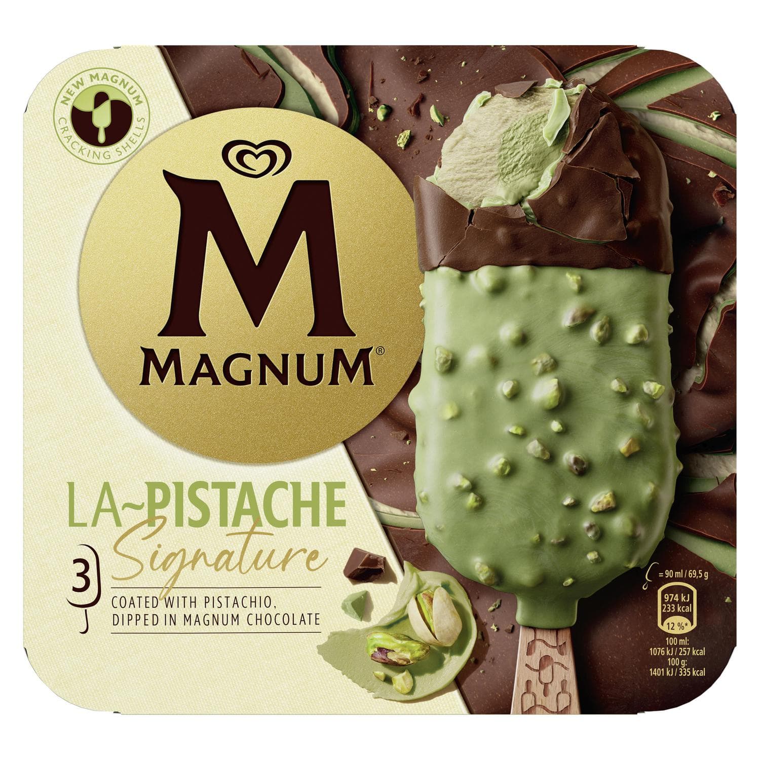 Helado Magnum Bombón Signature a sólo 3€ pack 3 y devuelven 1,50€ en cupón (Pistacho o Melocotón)