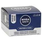 NIVEA MEN Protege & Cuida Crema Hidratante Intensiva (1 x 50 ml), crema facial hidratante con aloe vera