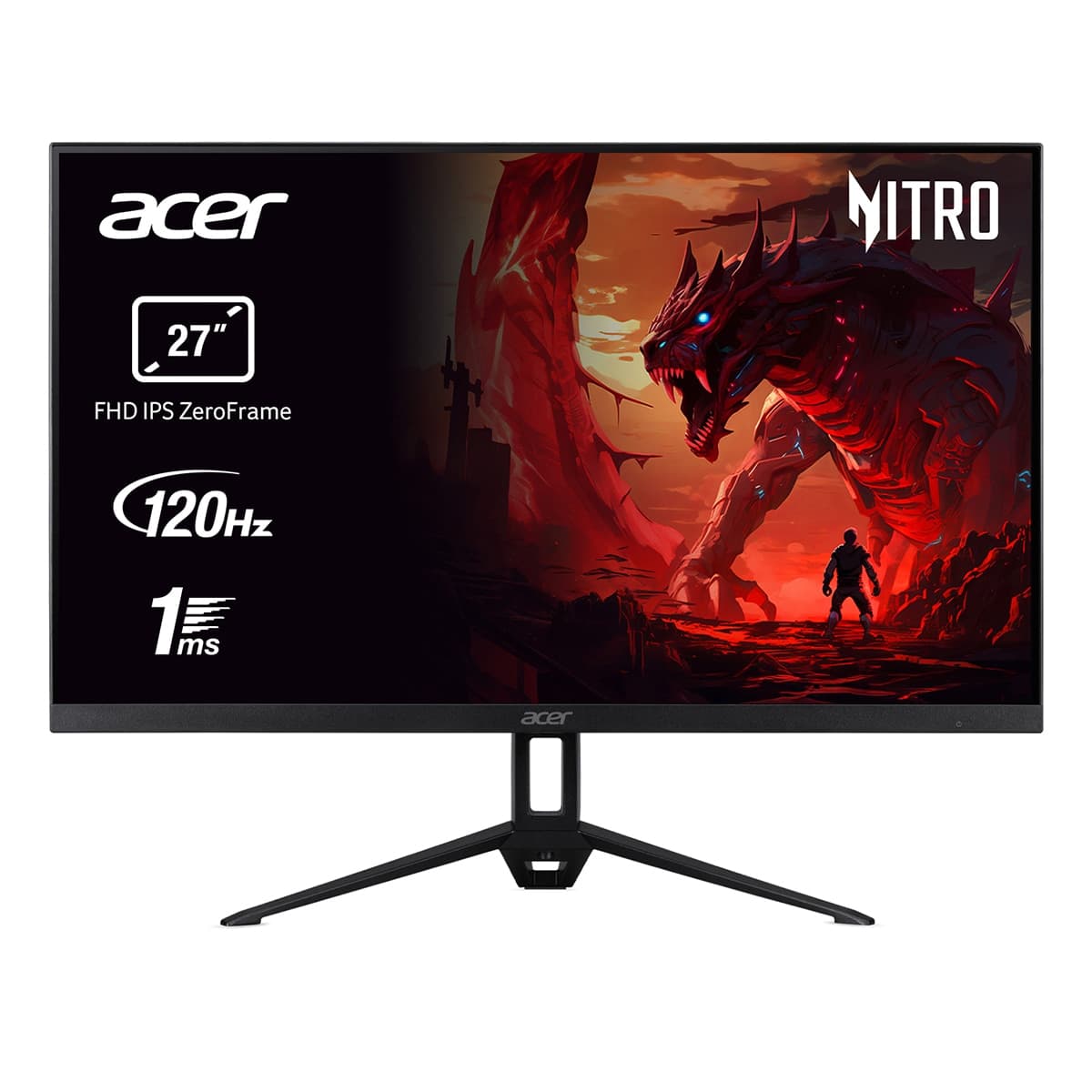 Monitor PC Gaming Acer Nitro KG273G0bmix 27" Full HD 120 Hz IPS AdaptiveSync Negro