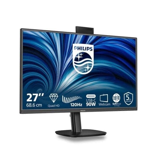 Monitor Philips 27B2U3601H 27" Quad HD 120Hz IPS 4ms USB-C Webcam