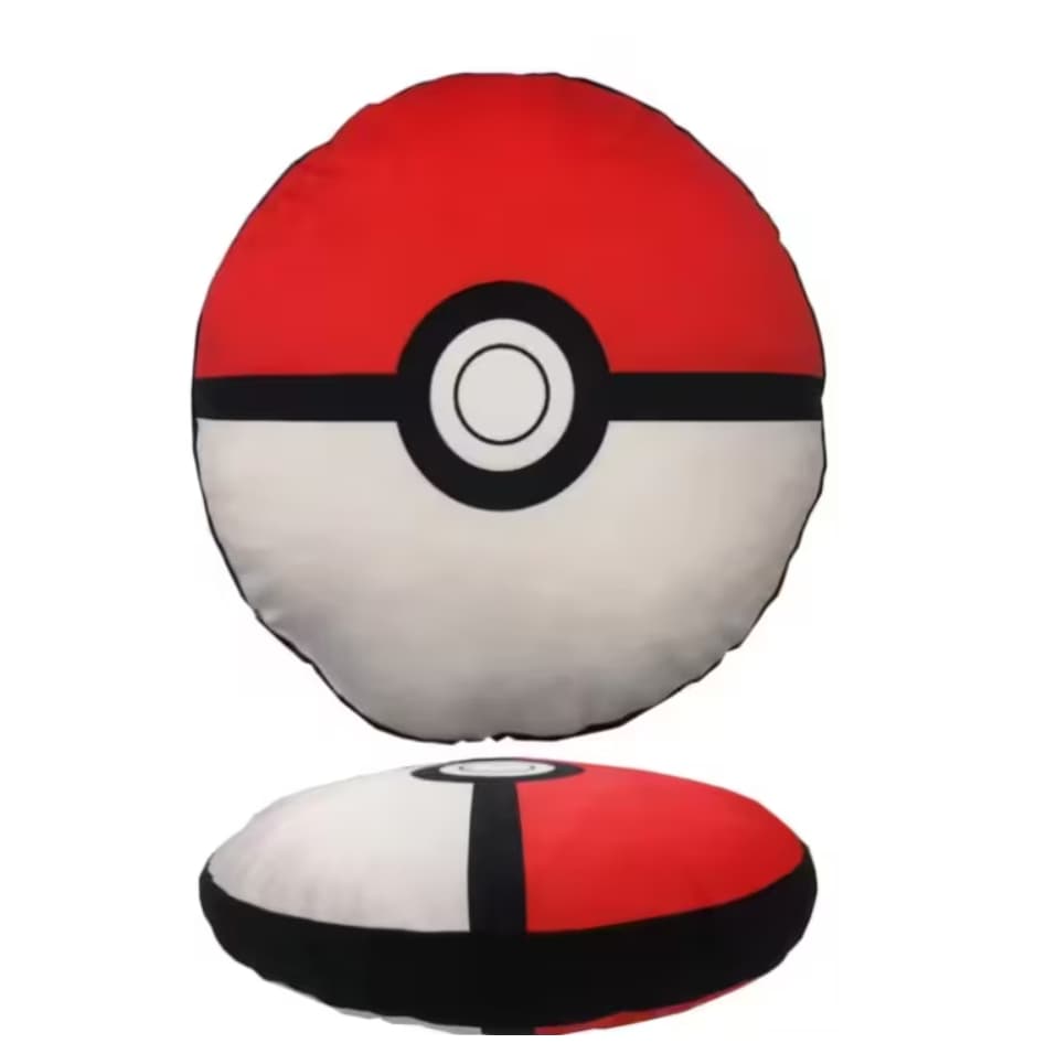 Cojín Peluche 3D Pokeball Pokémon 40x40cm