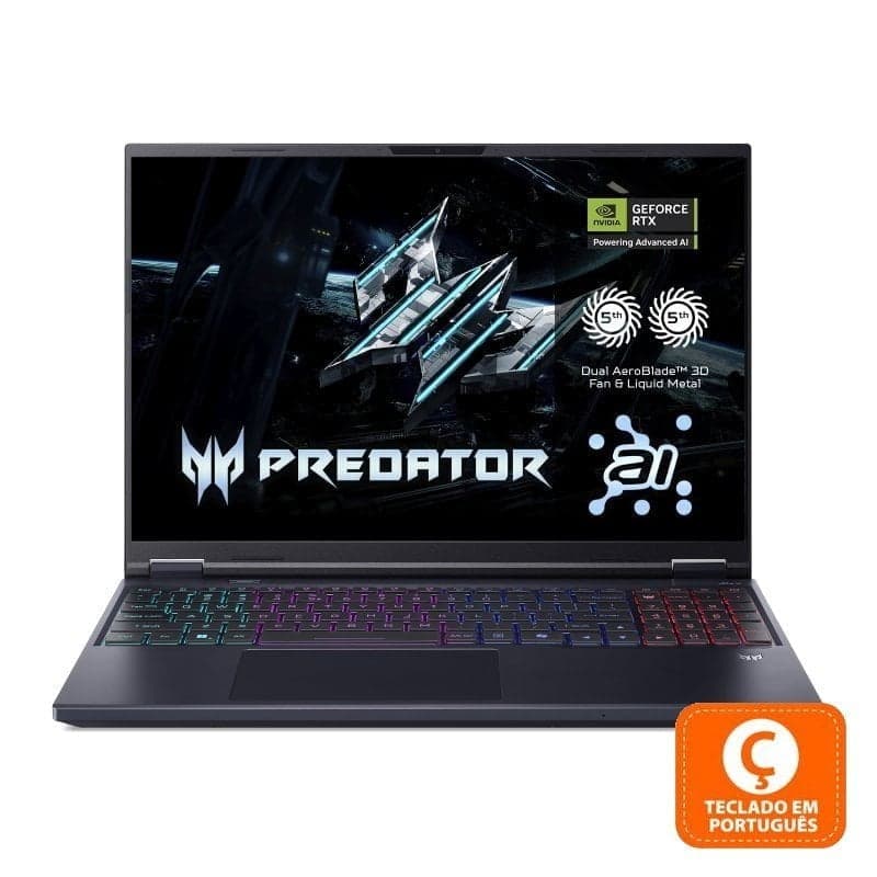 Portátil Acer Predator Intel Core Ultra 9 275HX/16GB/1TB SSD/RTX 5070/16" (PT)