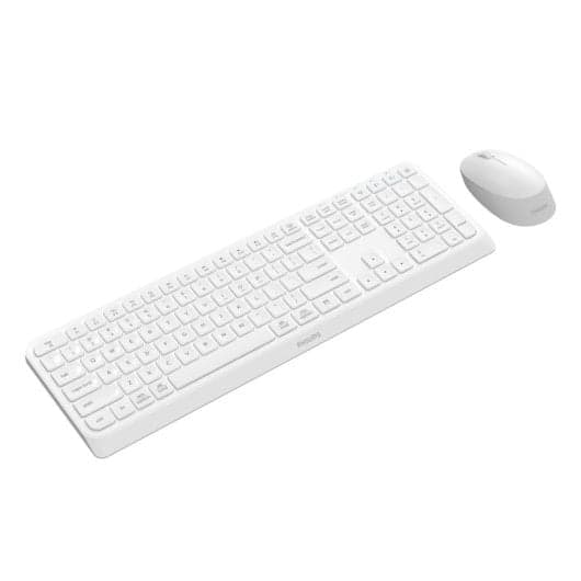 Philips SPT6407W Wireless Combo Teclado y Ratón Inalámbricos Blanco