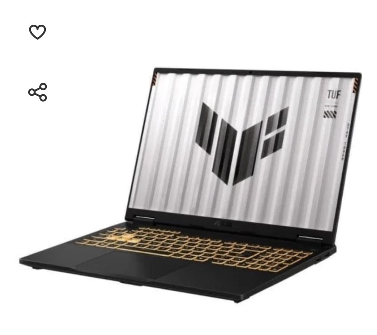 Portátil ASUS TUF Gaming FX608JMR-RV003 Intel Core i7-14650HX/32GB/1TB SSD/RTX 5060/16"