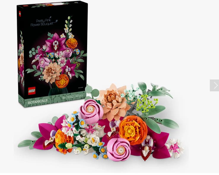 LEGO 10342 Botanical Ramo de Flores Fantasía en Rosa cupón 6 euros