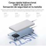 Xiaomi Power Bank 10000mAh 22W Lite - Batería portátil ligera con carga rápida 22.5W, 3 puertos y apta para llevar en avión