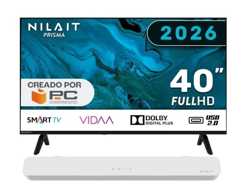 SMART TV VIDAA 40" + Barra de sonido 2.0 60W