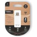 ( 2.0 ) muy básico. Pen Drive Pendrive TECH ONE TECH Basic 32GB USB 2.0 Blanco Colgable