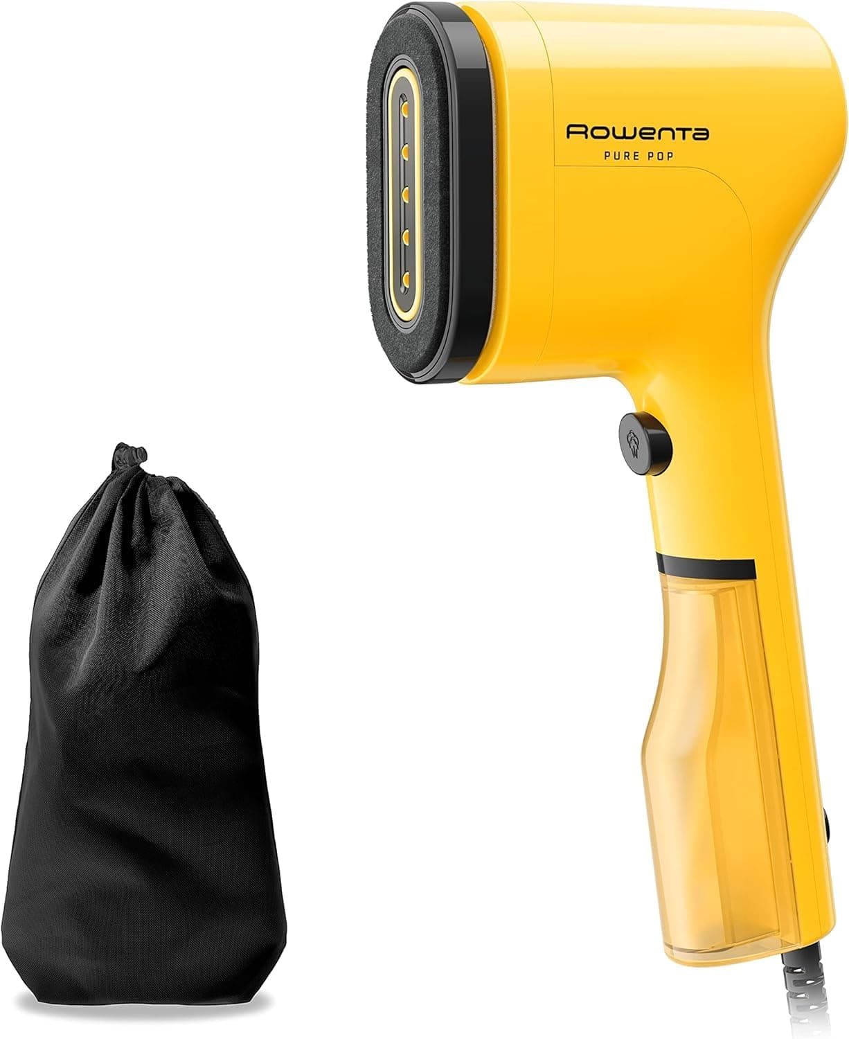 Plancha Vertical Rowenta - Pure Pop, Plancha de Vapor 1300 W para Viaje, Amarillo