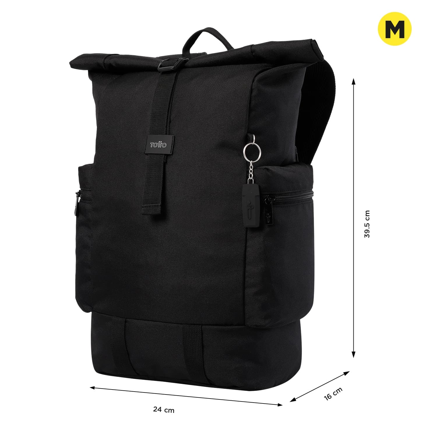 Mochila Totto Ray casual porta PC para hombre