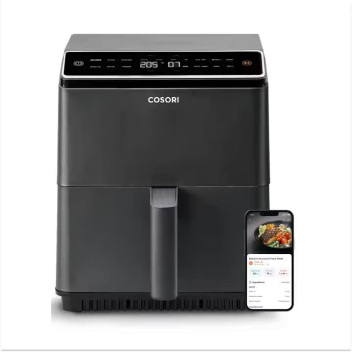 Cosori Freidora de Aire Dual Blaze Chef Edition 6,4L Negra