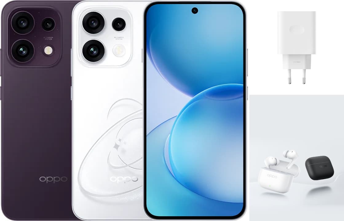 OPPO Reno 16 FS 5G - 8/512GB, AMOLED de 6,57" con 120Hz, MediaTek Dimensity 7300, 50 Mpx, 6500mAh, IP68/69 + SUPERVOOC 45W + Enco Buds3 Pro