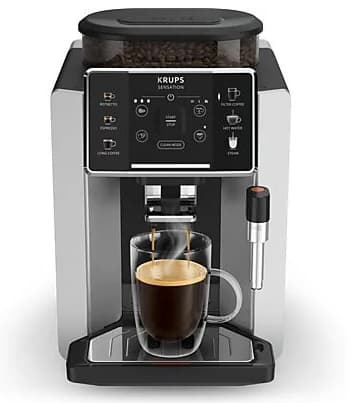 Cafetera superautomática Krups Sensation C90 (EA910E10) (1450 W de potencia, 15 bares de presión, depósito de agua de 1,7 L, 6 programas)