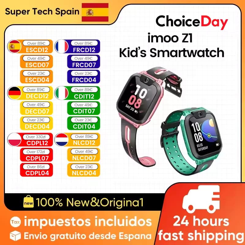 Imoo-reloj inteligente Z1 4G para niñ@s