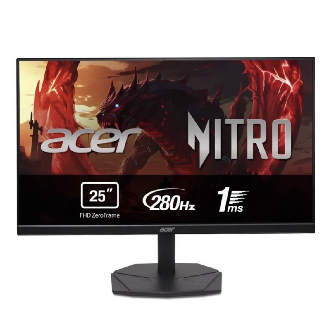Monitor Acer Nitro KG251QZ1biip 24,5" FullHD 280Hz VA FreeSync Premium HDR10 1ms