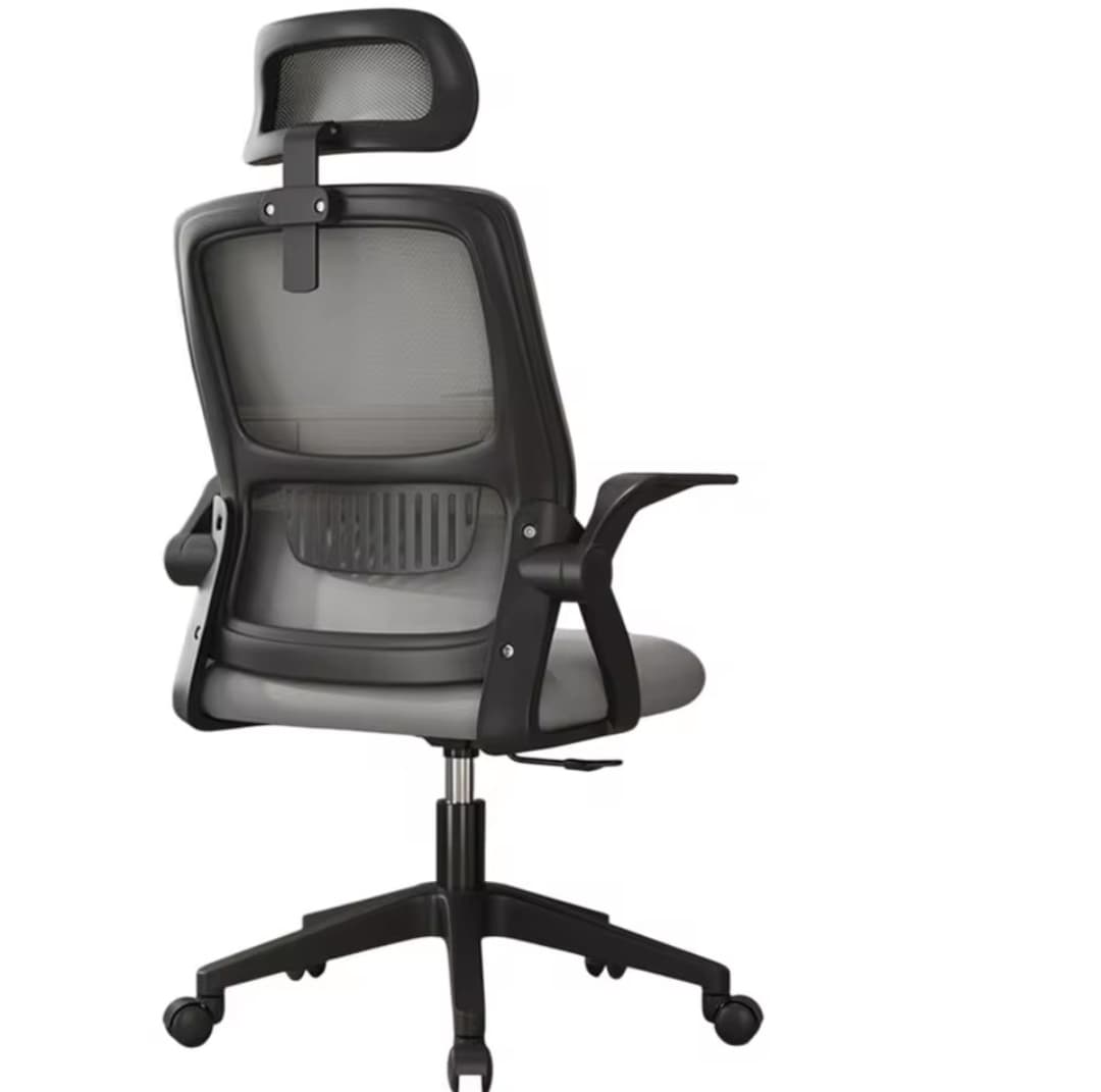 Silla de Oficina con Soporte Lumbar Ergonómica Giratoria Escritorio [ Color Negro ]