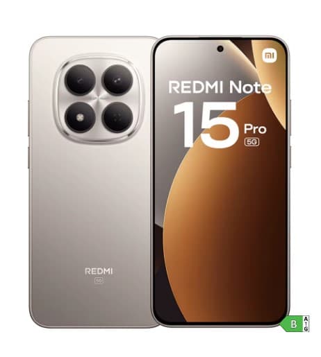 Xiaomi Redmi Note 15 Pro 5G Versión Europea 256GB/512GB Dimensity 7400-Ultra Pantalla AMOLED 6,83" 1.5K, 120Hz, 200MP, NFC, Sin Cargador