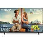 TV LED 50" - Sony Bravia 3, Direct LED, 4K HDR Processor X1 con IA, Smart TV (Google TV), TDT HD, DVB-T2, Dolby Atmos/Vision, Chromecast