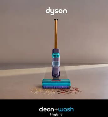 Fregona Eléctrica Dyson Clean+Wash Hygiene (Sin Filtro | Sin Malos Olores | Recoge Suciedad Seca y Húmeda | Azul de Prusia/Cobre)