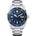 Citizen Reloj Analógico para Hombres de Eco-Drive con Correa en Acero Inoxidable