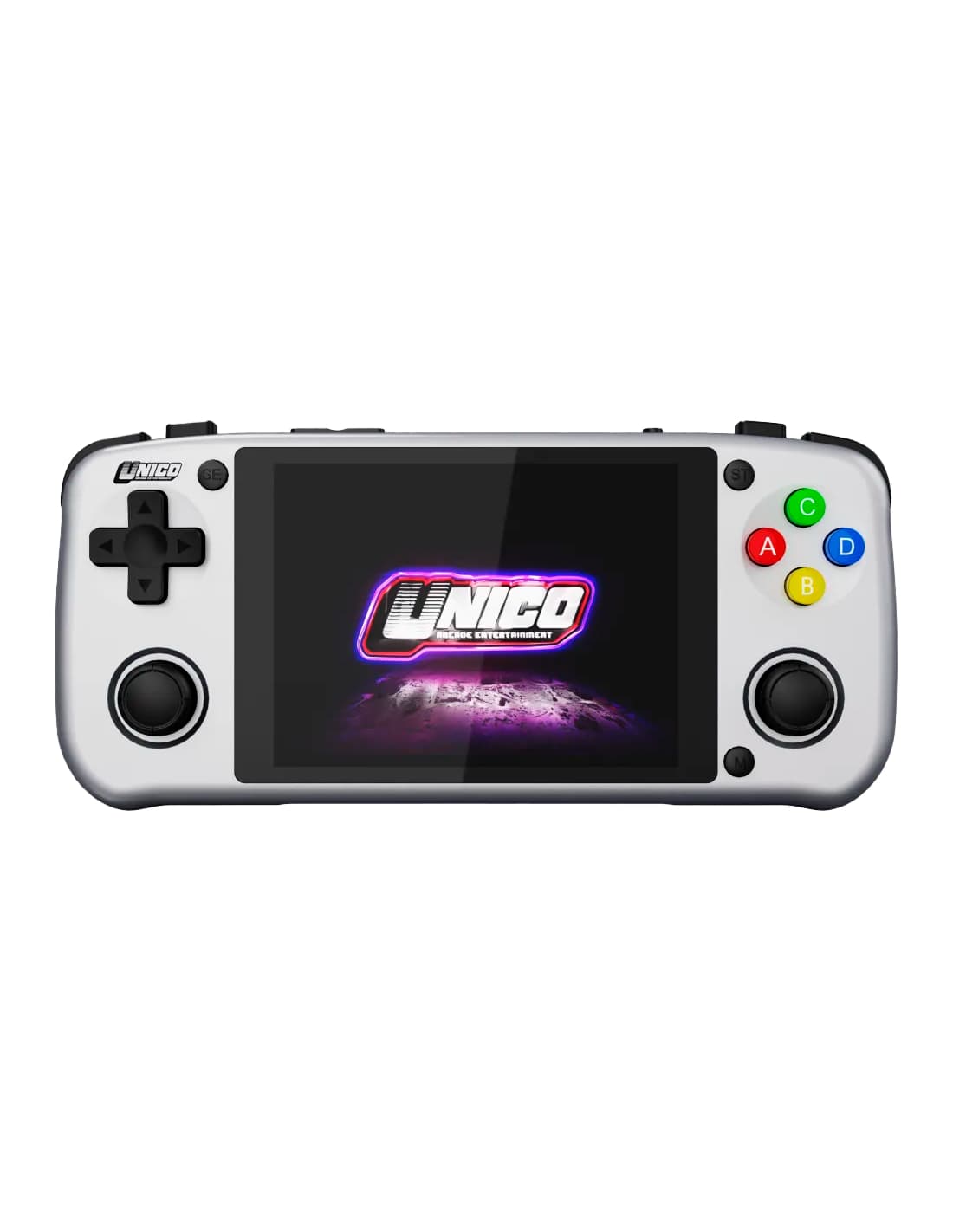 Consola retro portátil Unico Pocket NeoGeo Gray, pantalla IPS de 4", 40 juegos, USB-C, gris