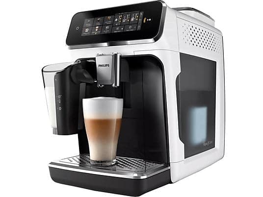 Cafetera superautomática Philips EP3343/50 Serie 3300 (Bomba 19 bares, tecnología SilentBrew, sistema LatteGo de 0,26 L, molinillo cerámico)