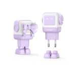 Ugreen Uno Cargador Rápido 65W GaN de 2 Puertos USB-C + 1 Puerto USB-A con Pantalla LED Violeta. Recogida Gratis en tienda