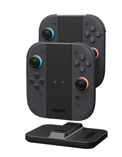 Base de Carga Dual Nacon Convertible en 2 Mandos (carga rápida simultánea, diseño modular desmontable, indicadores LED, USB, Carrefour)