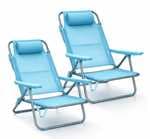 Pack 2 sillas de playa plegables