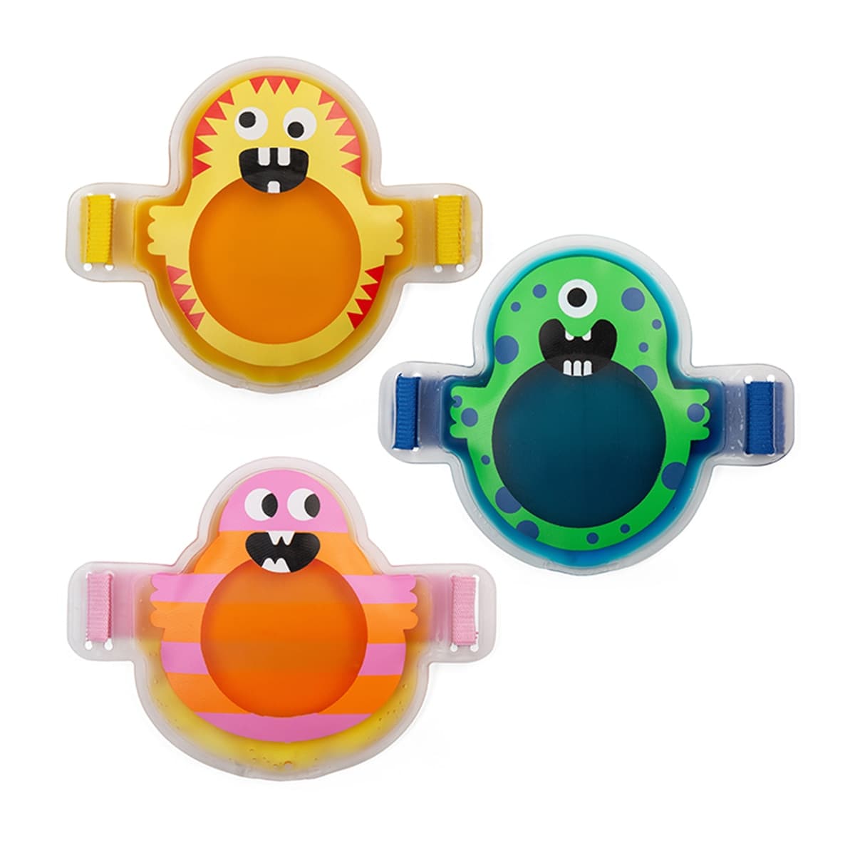 Bolsa de gel frío-calor infantil con diseño de monstruo de Kikkerland