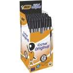 Bic Cristal Original 8373631 - Caja de 50 Unidades, Bolígrafos Punta Media (1,0 Mm), Color Negro
